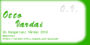 otto vardai business card