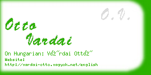 otto vardai business card